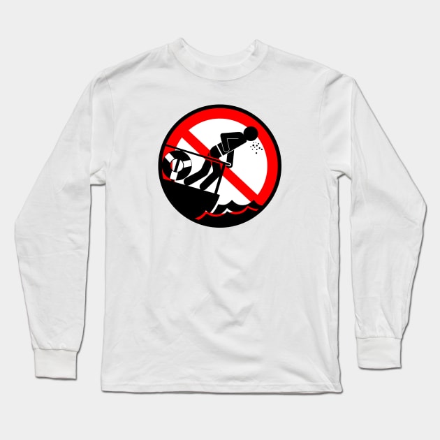 Ride Warning: Motion Sickness Long Sleeve T-Shirt by Padzilla Designs